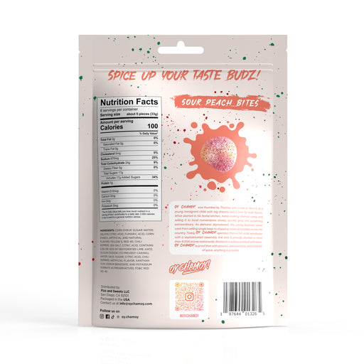 New 8oz. Oy Chamoy! Sour Peach Bites
