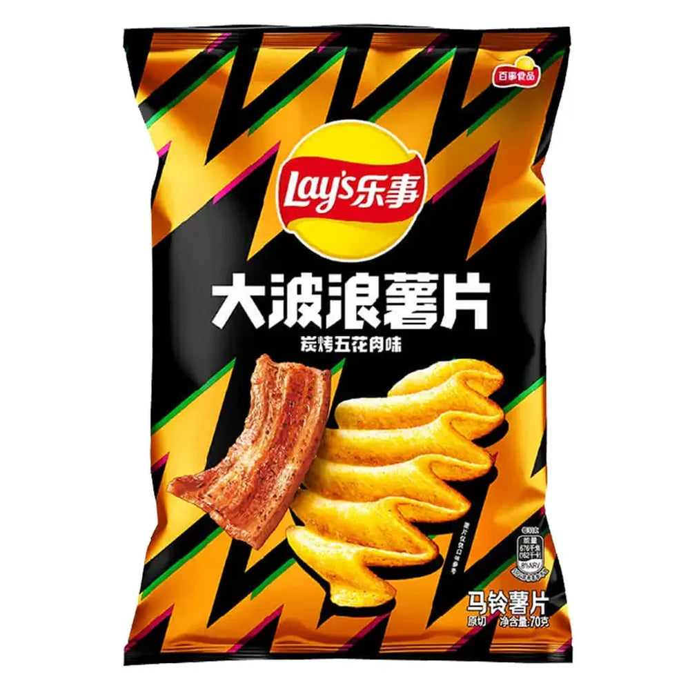Exotic Lay's Wavy - Grilled Pork Belly Potato Flavor Chips