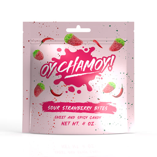 Oy Chamoy! Sour Strawberry Bites