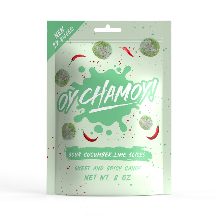 Oy Chamoy! 8oz. Sour Cucumber Lime Slices