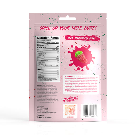 New 8oz Oy Chamoy! Sour Strawberry Bites