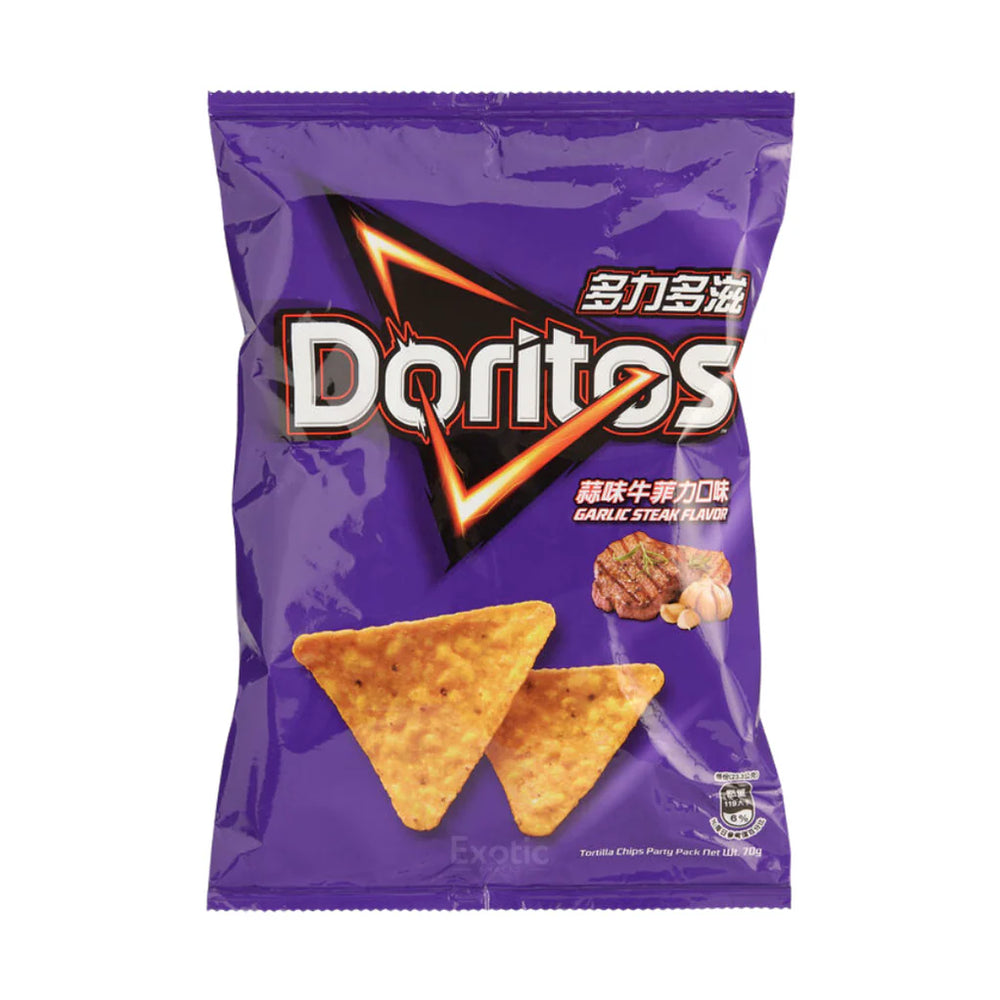 Exotic Doritos - Garlic Steak Flavor Chips